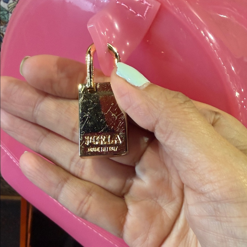 Furla Pink Glossy Satchel - Picture 3 of 6